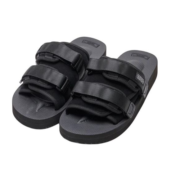 Suicoke Womens MOTO-VS Slip On Sandals US 6 EU 35 Black Suede NWOB - Picture 1 of 12